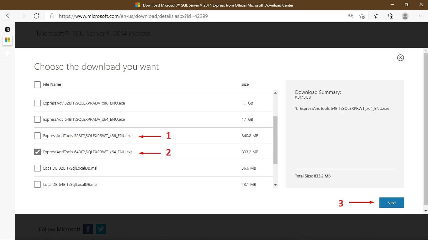 SQL Server 2014 Express