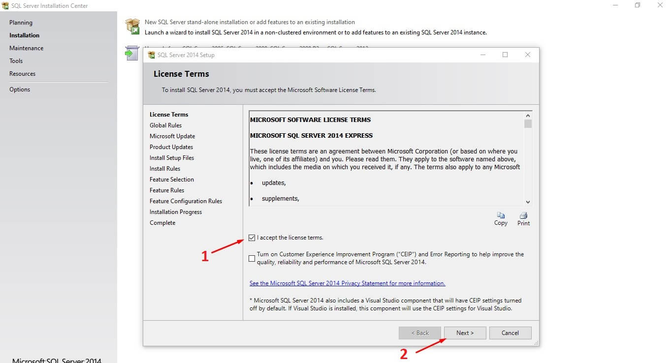 SQL Server 2014 Express