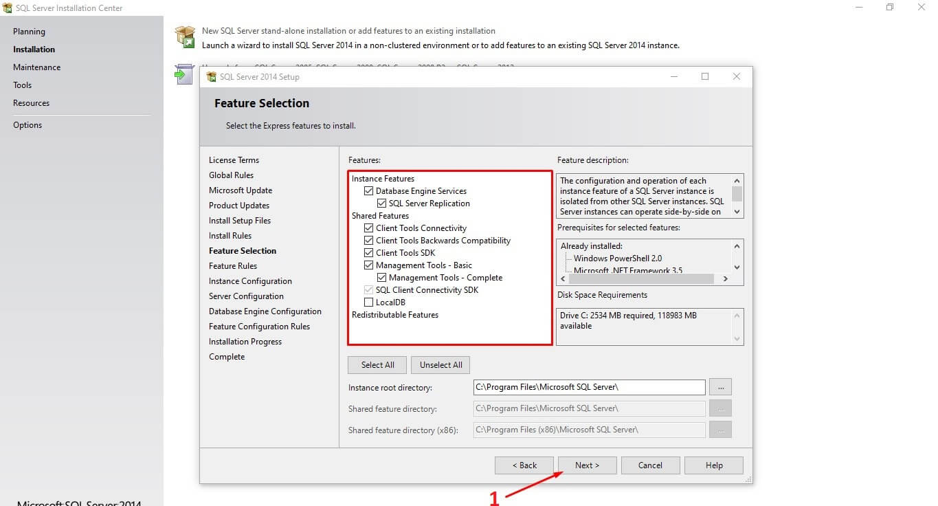 SQL Server 2014 Express